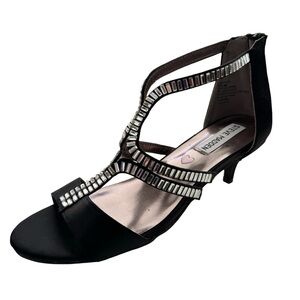 Steve Madden Black Heels with Accents Big Girls Size 4.5